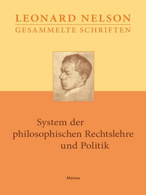 cover image of System der philosophischen Rechtslehre und Politik